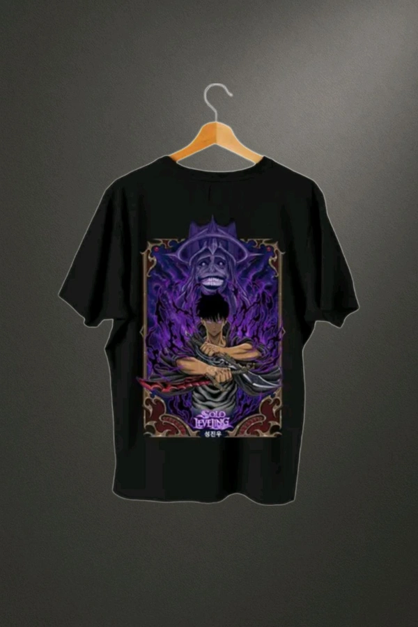 3 Anime Style Tshirts 3 In One - Black, L