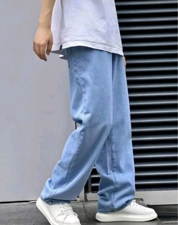 Baggy Ice Blue Jeans For Men - French Pass, 30