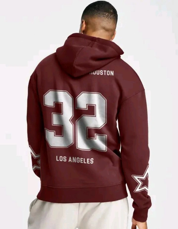 32 Number Hoodie For Men - Solid Pink, S