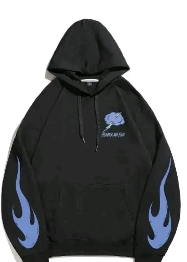 Comfy Graceful Men Hoodie  - Black, S