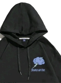 Comfy Graceful Men Hoodie  - Black, S