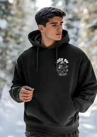 High On Hoodie For Men - M, Black