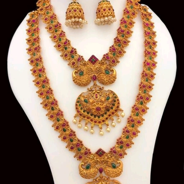 Matte finish Jewelry Set - Free Size, Matte Gold