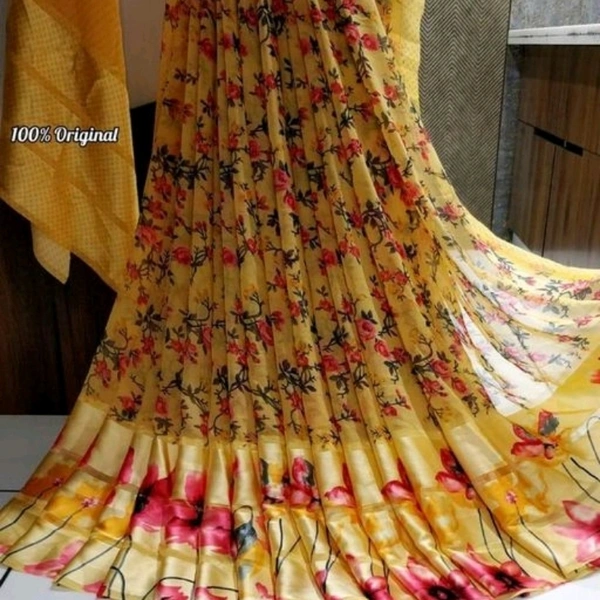 Alisha Superior Satin Patta Sarees - (Mention the Colour that you choose below the Address while ordering)