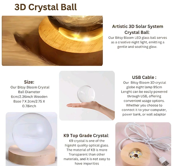Moon Crystal Lamp