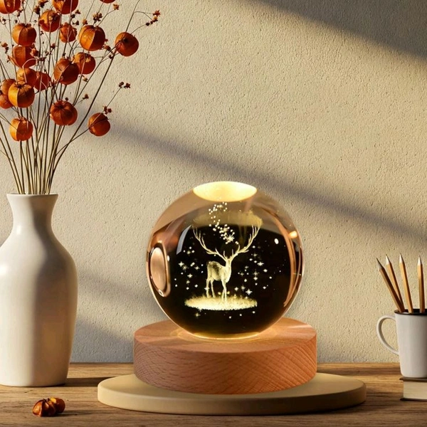 Deer Crystal Lamp 