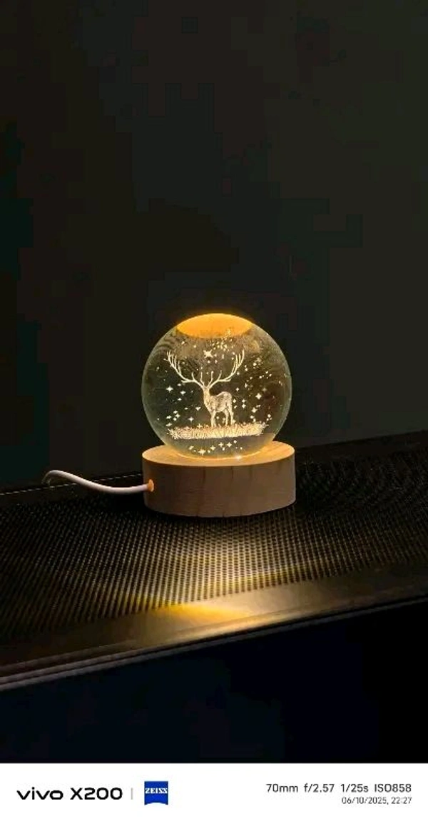 Deer Crystal Lamp 