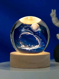 Dolphin Crystal Lamp 