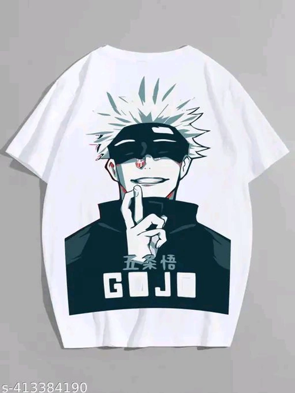 ZENTOR Gojo Anime Printed Oversized Tshirt - S