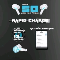 Gaming Earbuds,ANC Mode ,50hr Backup,40ms Latency 