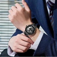 3d car Wheel Watch For Men, Alloy Strap,3d Watch Dial (Green Colour)