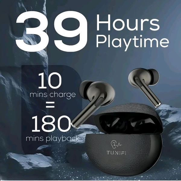 Truly Wireless Earbuds With 38hr Battery Backup, Spatial Audio, High Quality Sound 