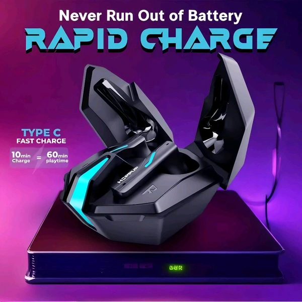 Gaming Earbuds With 13mm Drivers, 50hr Backup, 40ms Latency, RGB LED 