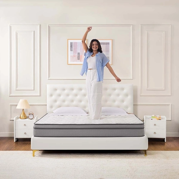 Kurlon SpringRest Pocket Popular Mattress 7 Inch / 8 Inch Pocket Spring Mattress With Memory Foam - 72 X 30, 7 Inch Thickness