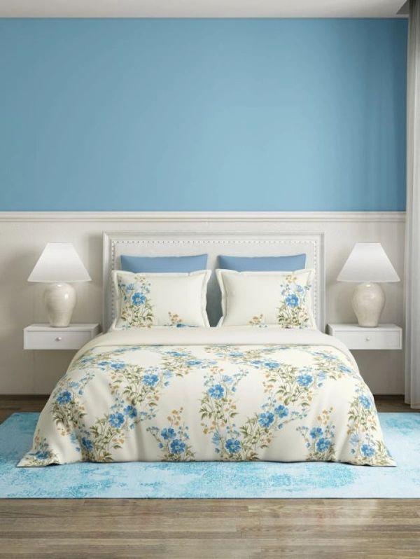 Ddecor Bedsheet King Size Bedsheet Digital Print Abstract Bedsheet 108 X 108 Inch With 2 Pillow Cover 