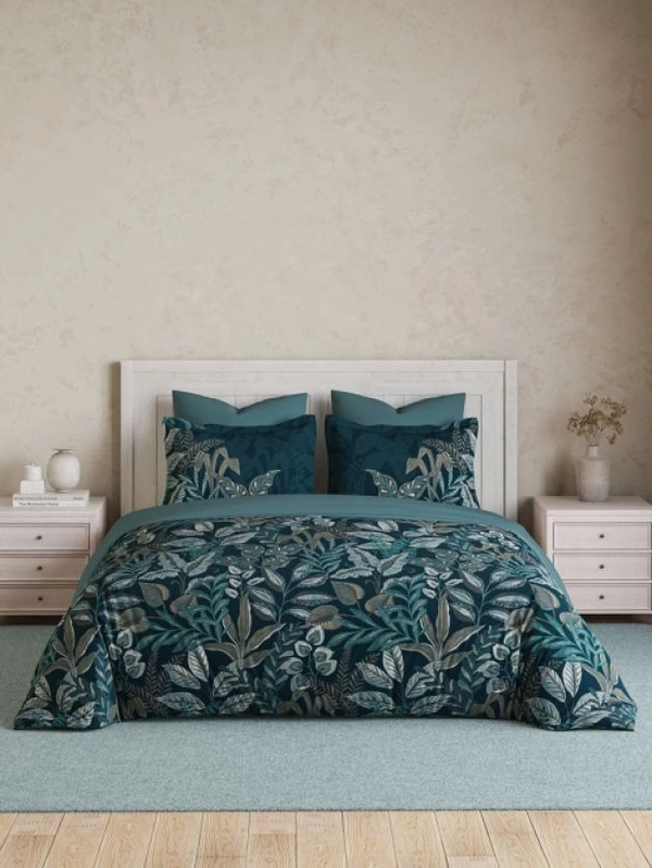Ddecor Super King Size Bedsheet 120 inch X 120 inch With 2 Pillow Covers Cotton Bed Sheet  - 3.00 M X 3.00 M