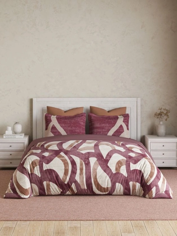 Ddecor Super King Size Bedsheet 120 inch X 120 inch With 2 Pillow Covers Cotton Bed Sheet  - 3.00 M X 3.00 M