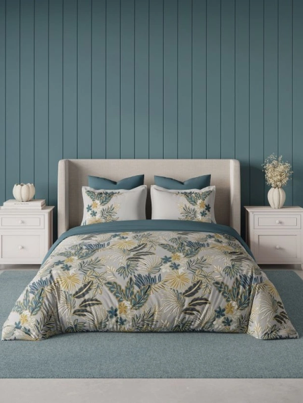 Ddecor Bedsheet King Size Bedsheet Digital Print Floral Bedsheet 108 X 108 Inch With 2 Pillow Cover 