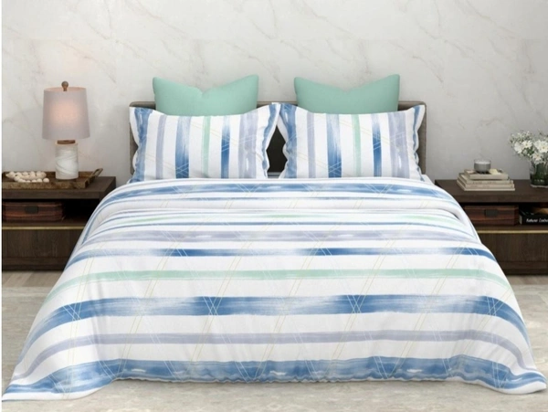 Bombay Dyeing King Size Bedsheet Cotton Bed Sheet 108 X 108 Inch With 2 Pillow Covers