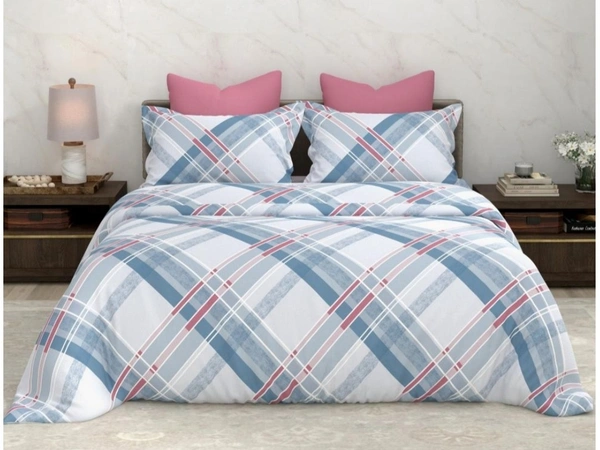 Bombay Dyeing King Size Bedsheet Cotton Bed Sheet 108 X 108 Inch With 2 Pillow Covers