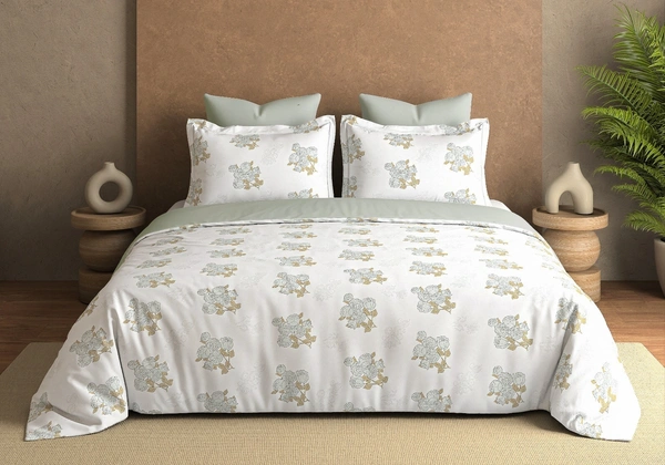 Pure Cotton Super King Size Bedsheets 3 Meter X 3 Meter with 2 pillow covers 400 Tc Heavy Premium Quality Smooth Bedsheet Shop Online