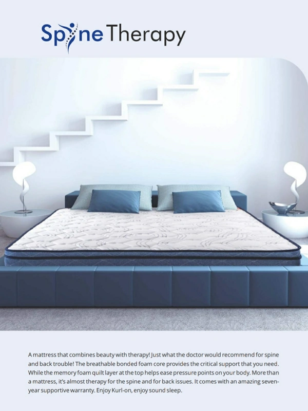 Kurlon Spine Therapy 6 Inch Orthopedic Mattress Memory Foam Bonded Mattresses - 75 X 48, 6 Inch Thickness