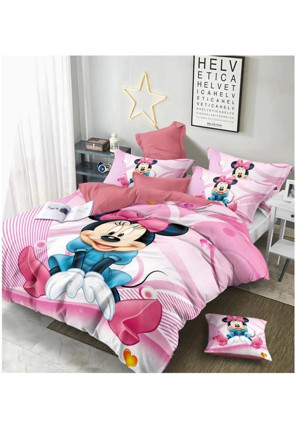 Kids King Size Double Bed Bedsheets 108" X 108" Bedsheet With 2 Pillow covers