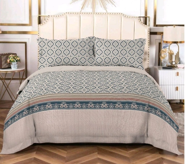 Bombay Dyeing King size Cotton Bedsheets - 2.74 M X 2.74 M