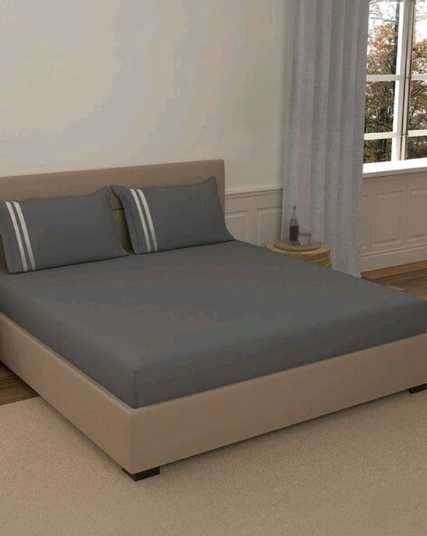 Super King Size Bedsheet 10 Feet X 10 Feet BedSheet With 2 Pillow Covers Plain Heavy Tc Premium Quality Smooth Bedsheet Shop Online - 3.00 M X 3.00 M