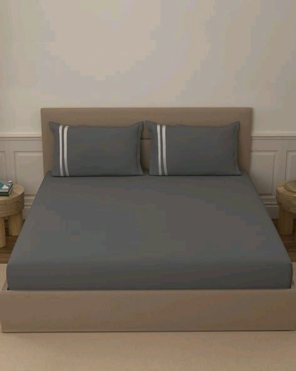 Super King Size Bedsheet 10 Feet X 10 Feet BedSheet With 2 Pillow Covers Plain Heavy Tc Premium Quality Smooth Bedsheet Shop Online - 3.00 M X 3.00 M