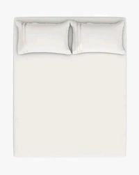 Super King Size Bedsheet 3 X 3 Meter Bed Sheet With 2 Pillow Covers White Plain Heavy Tc Premium Quality Smooth Bedsheet Shop Online - 3.00 M X 3.00 M