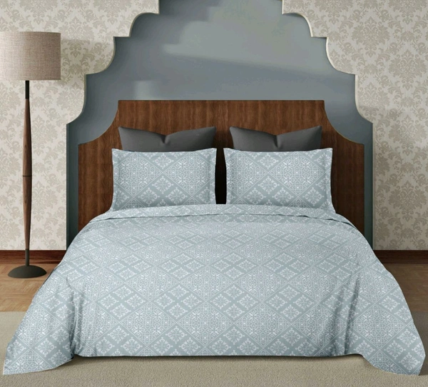 Super King Size BedSheet 120 Inch X 120 Inch With 2 Pillow Cover