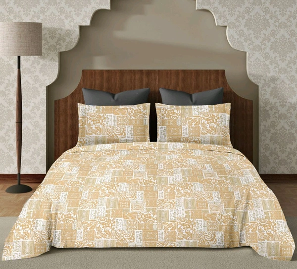 Super King Size BedSheet Double 10 Feet X 10 Feet With 2 Pillow Cover