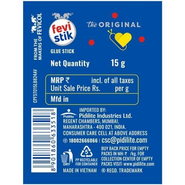 Pidilite   Fevistick Glue Stick  - 15 Gram