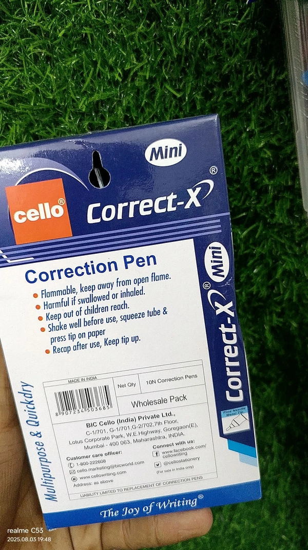 Cello Coorection Pen Whitner