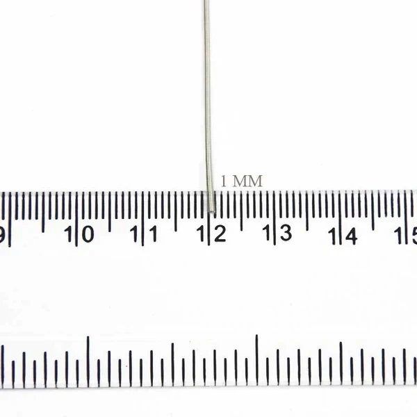 Zardosi or Dabka or French Metallic Wire 1mm Color Silver - 100 gms