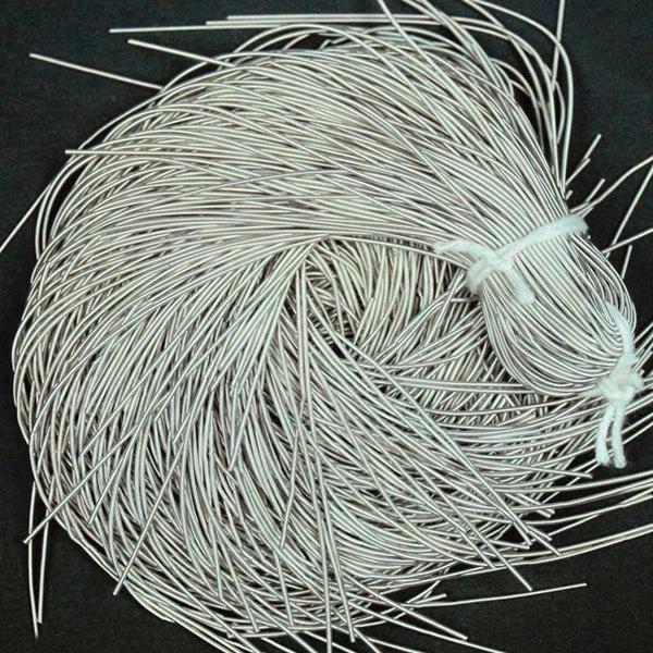 Zardosi or Dabka or French Metallic Wire 1mm Color Silver - 100 gms