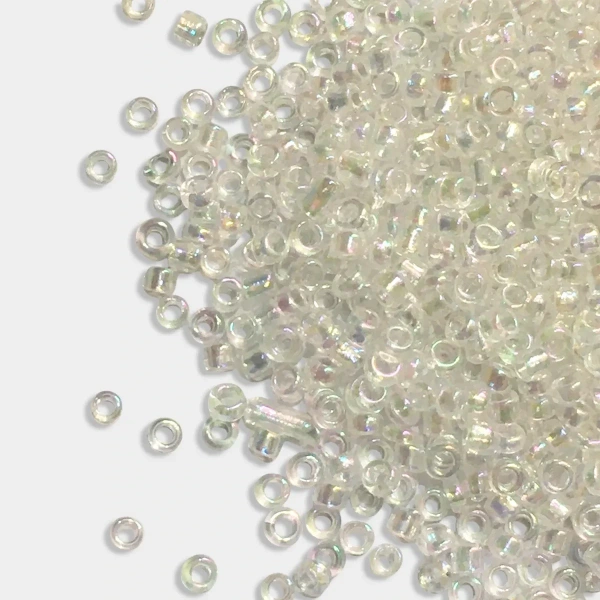 3MM Glass Sugar Beads White Color - 50 gms