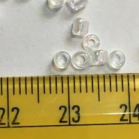 3MM Glass Sugar Beads White Color - 50 gms