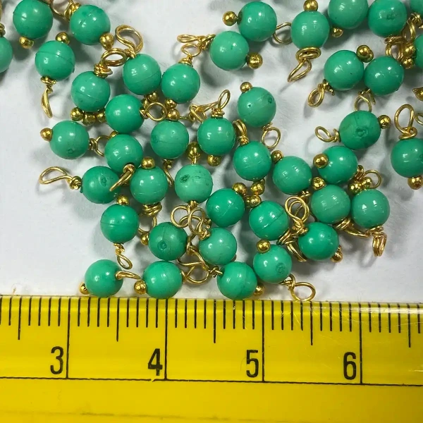 Light Green Color Pearl Loreal Beads 4mm - 25 gms
