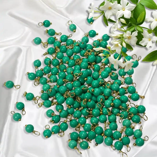 Light Green Color Pearl Loreal Beads 4mm - 25 gms