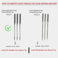 Machine Needles HAx1 15×1 16-100 Pack of 10 pcs (Small Machine) - 10 Pieces
