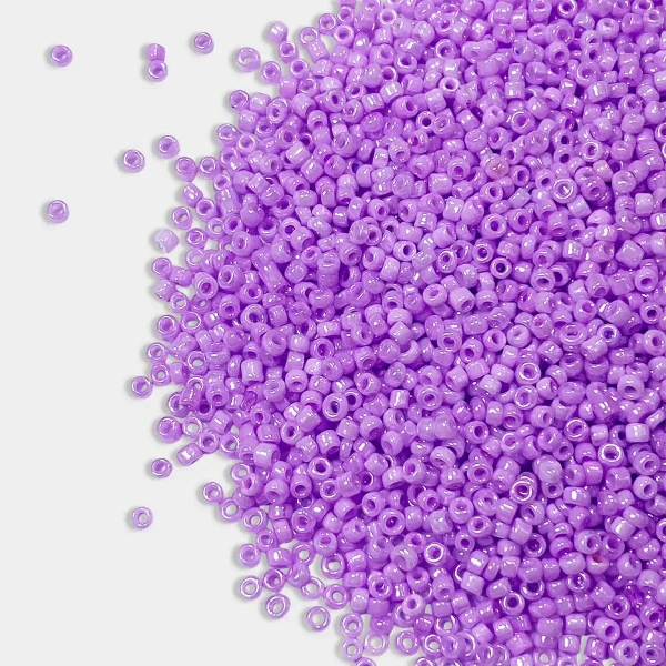 Opaque Seed Beads in Lavender Color 2mm - 50 grams