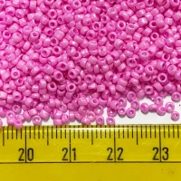 Opaque Seed Beads in  Pink Color 2mm - 50 grams