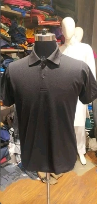 Charcoal Polo Shirt For Men - Black, Medium