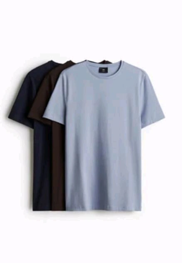 Cool Blue,Crops White,Sky Fresh One Pack 3 Men T-shirt Endless Comfort  - Medium, Blue