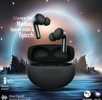 Touch Tune Z1 Earbuds  - Black, 3-4 Cm