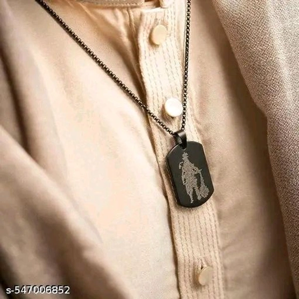 Stylesh Hanuman Chalisa Locket ! Black With Best View Hanuman Chalisa Locket ! For Men's & Boy's ! - Mine Shaft, Free