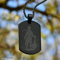 Stylesh Hanuman Chalisa Locket ! Black With Best View Hanuman Chalisa Locket ! For Men's & Boy's ! - Mine Shaft, Free