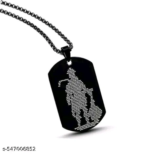 Stylesh Hanuman Chalisa Locket ! Black With Best View Hanuman Chalisa Locket ! For Men's & Boy's ! - Mine Shaft, Free